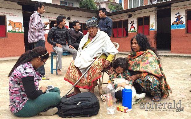 Buildings Collapses after Massive Earthquake Rock Nepal