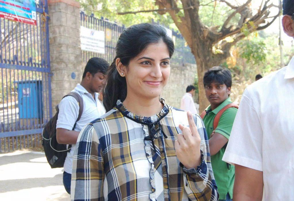 Celebrities Cast Vote For GHMC Elections Pics