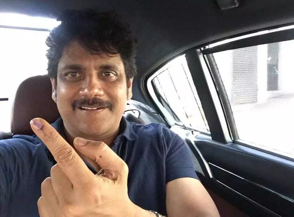 Celebrities Cast Vote For GHMC Elections Pics