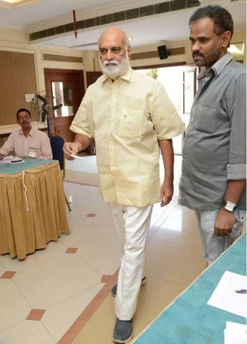 Celebrities Cast Vote For GHMC Elections Pics