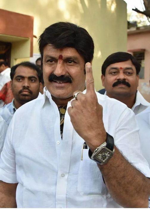 Celebrities Cast Vote For GHMC Elections Pics