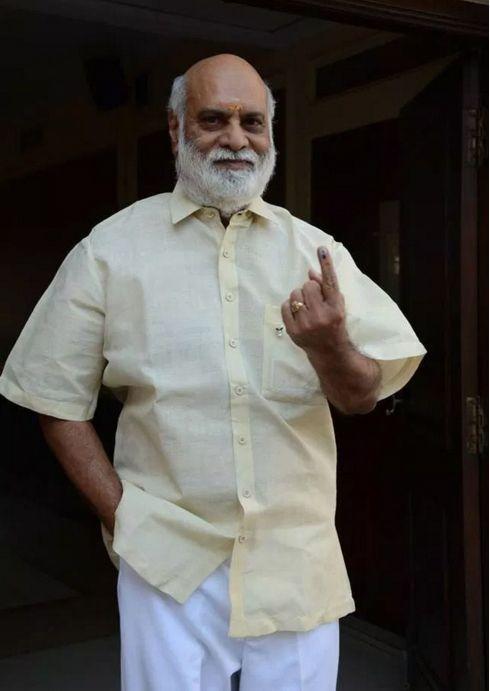 Celebrities Cast Vote For GHMC Elections Pics