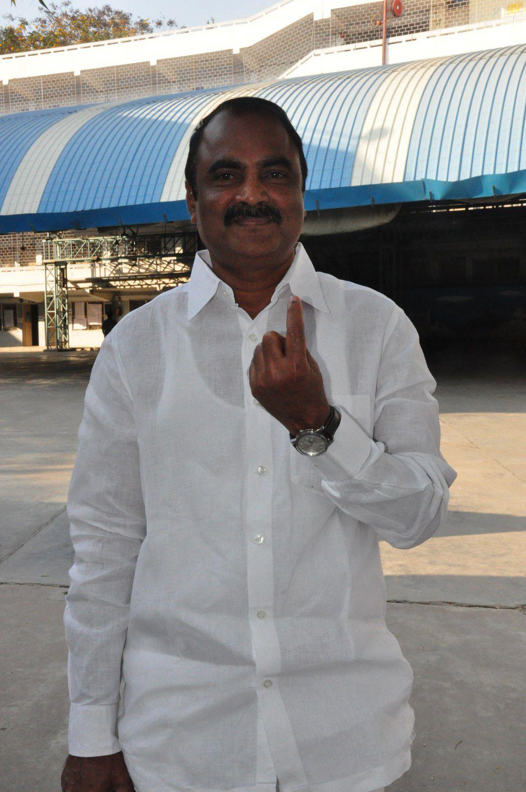 Celebrities Cast Vote For GHMC Elections Pics