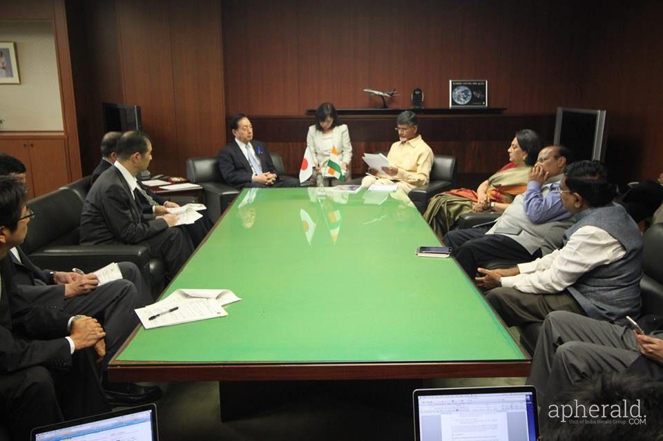 chandrababu naidu japan tour pics