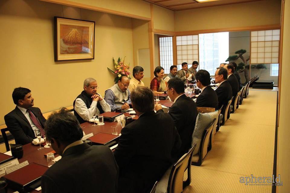 chandrababu naidu japan tour pics