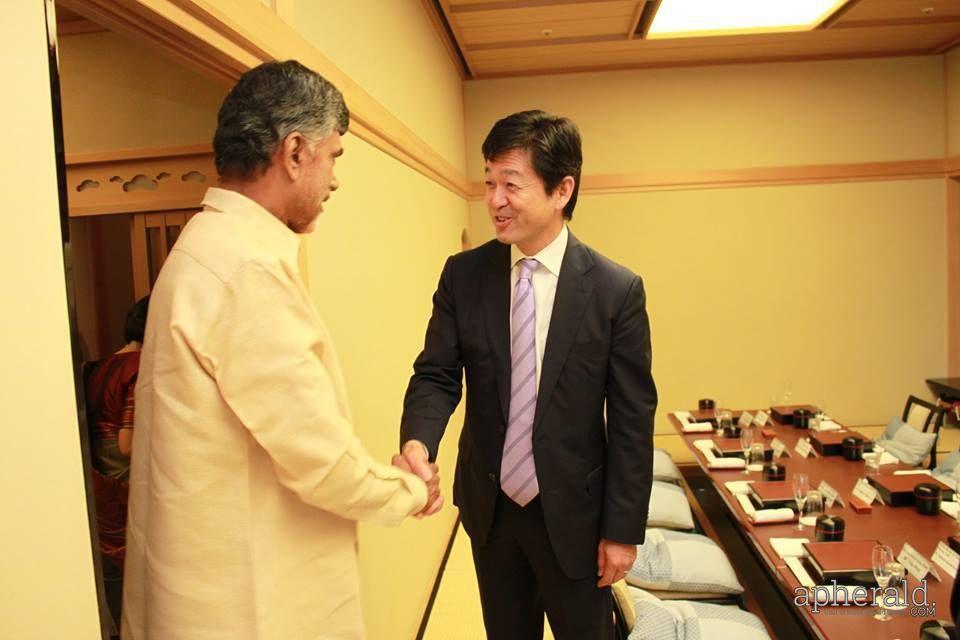 chandrababu naidu japan tour pics