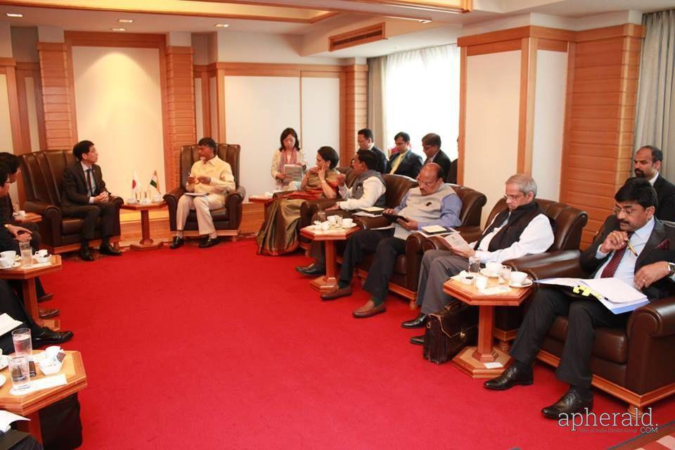 chandrababu naidu japan tour pics