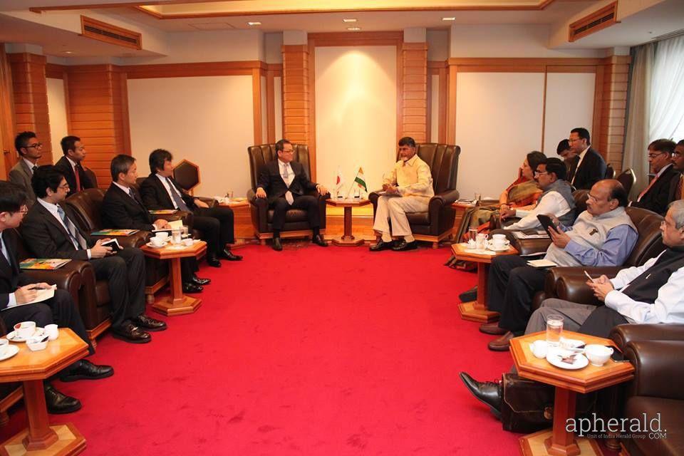 chandrababu naidu japan tour pics