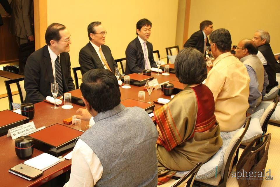 chandrababu naidu japan tour pics