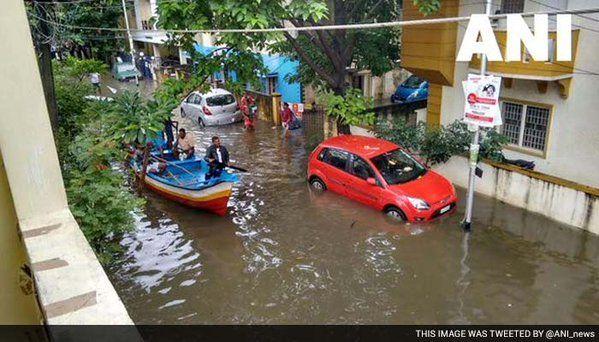Chennai Rain Effect Photos 2015