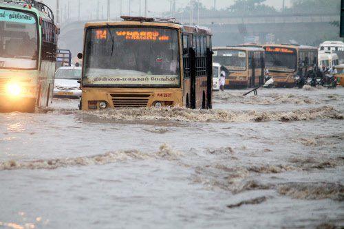 Chennai Rain Effect Photos 2015