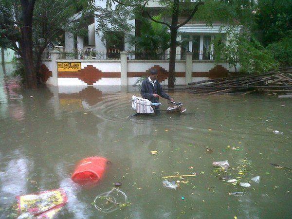 Chennai Rain Effect Photos 2015