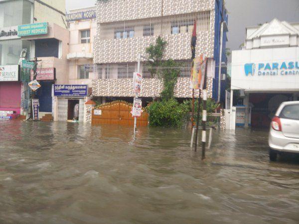Chennai Rain Effect Photos 2015