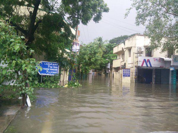 Chennai Rain Effect Photos 2015