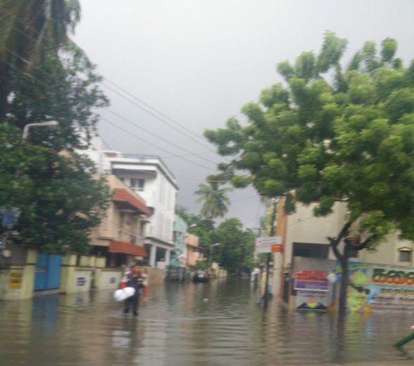 Chennai Rain Effect Photos 2015