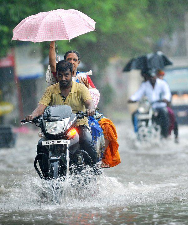 Chennai Rain Effect Photos 2015