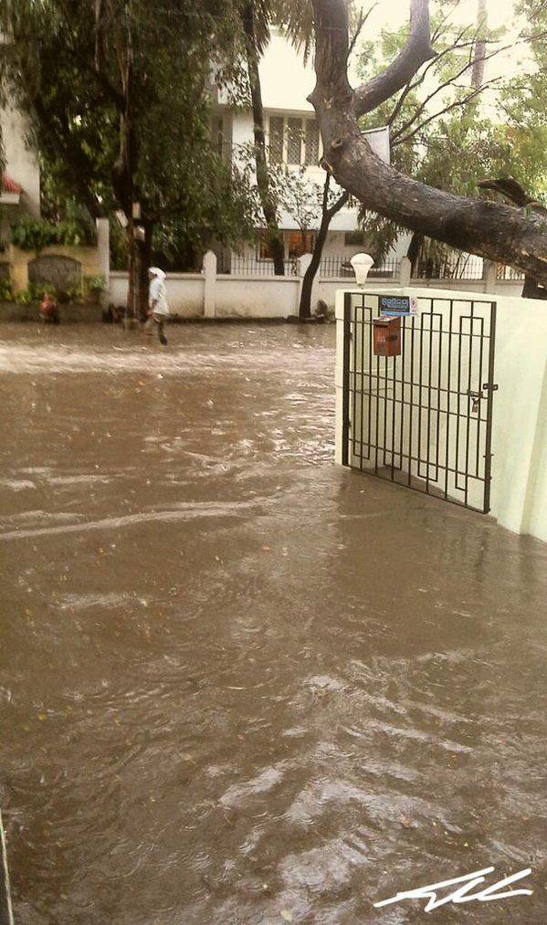 Chennai Rain Effect Photos 2015