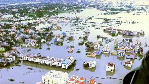 Chennai Rain Effect Photos 2015