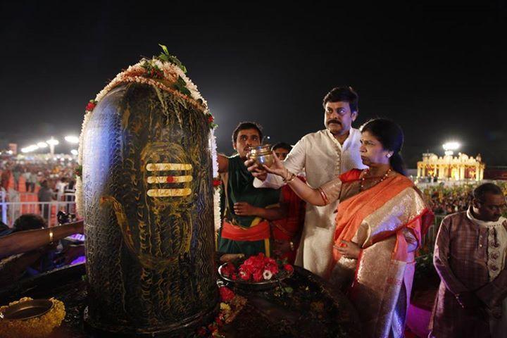 Chiranjeevi Couples At Bhakthi TV Koti Deepothsavam Photos