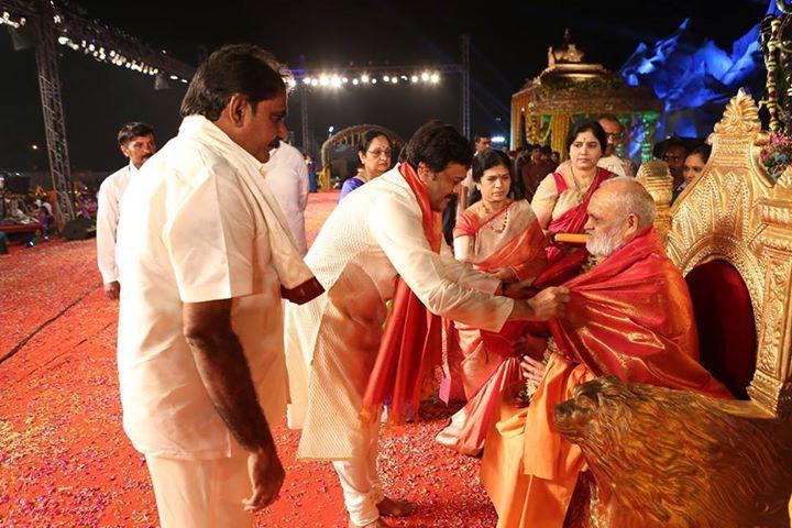 Chiranjeevi Couples At Bhakthi TV Koti Deepothsavam Photos