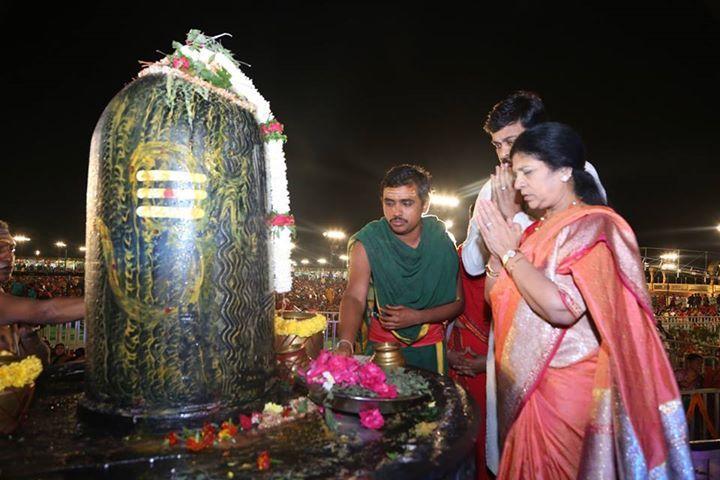 Chiranjeevi Couples At Bhakthi TV Koti Deepothsavam Photos