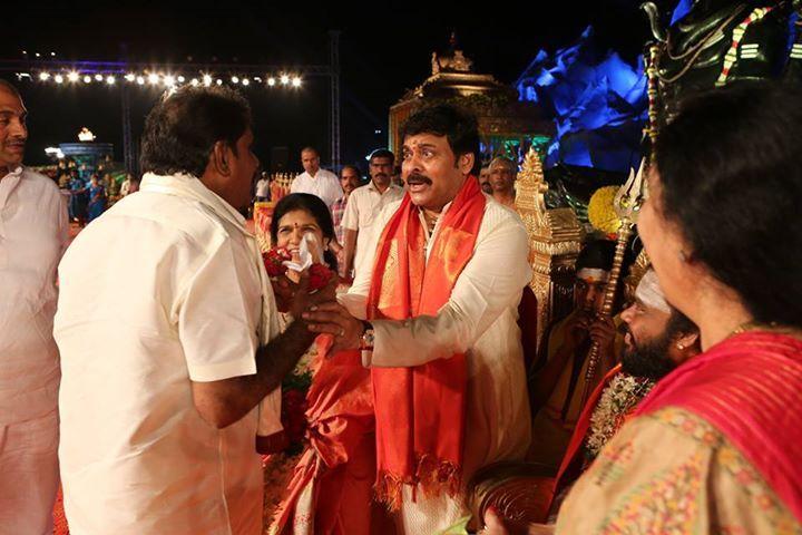 Chiranjeevi Couples At Bhakthi TV Koti Deepothsavam Photos