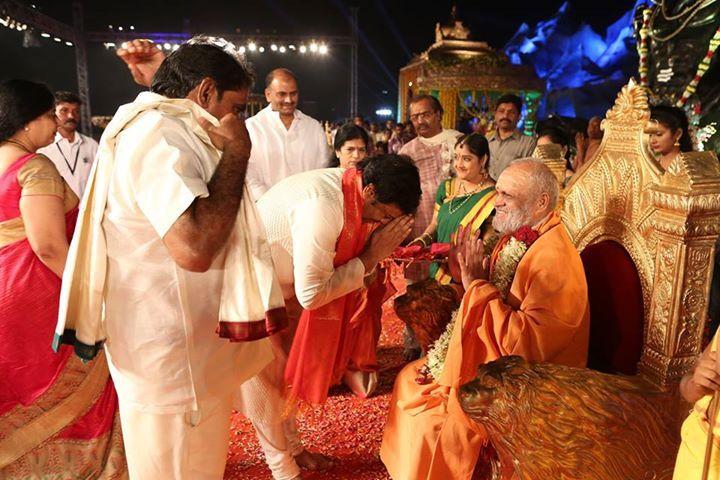 Chiranjeevi Couples At Bhakthi TV Koti Deepothsavam Photos