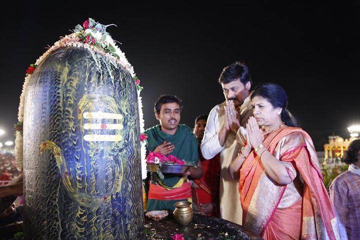 Chiranjeevi Couples At Bhakthi TV Koti Deepothsavam Photos