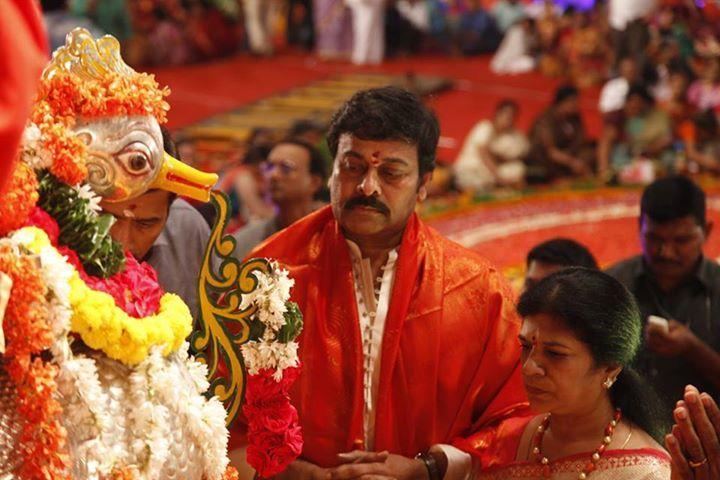 Chiranjeevi Couples At Bhakthi TV Koti Deepothsavam Photos