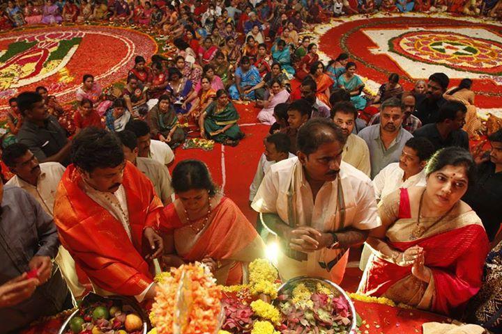 Chiranjeevi Couples At Bhakthi TV Koti Deepothsavam Photos