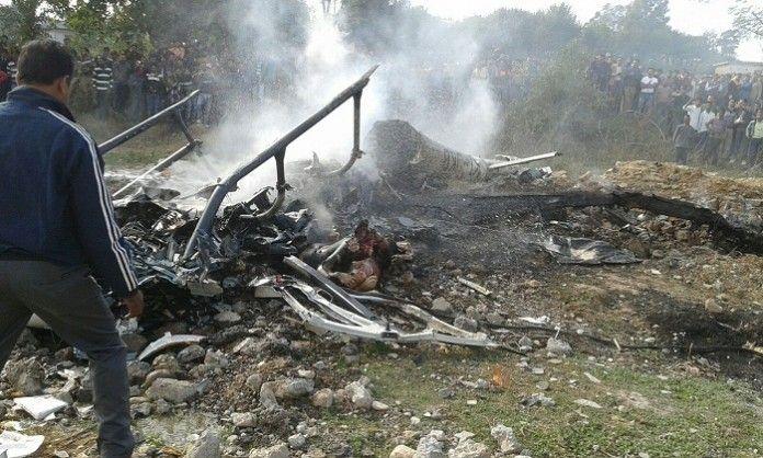 Chopper Crash In Jammu Photos