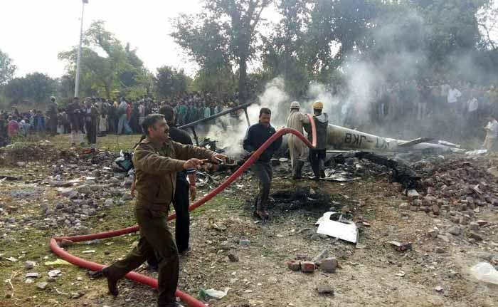 Chopper Crash In Jammu Photos
