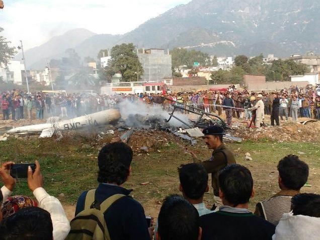 Chopper Crash In Jammu Photos