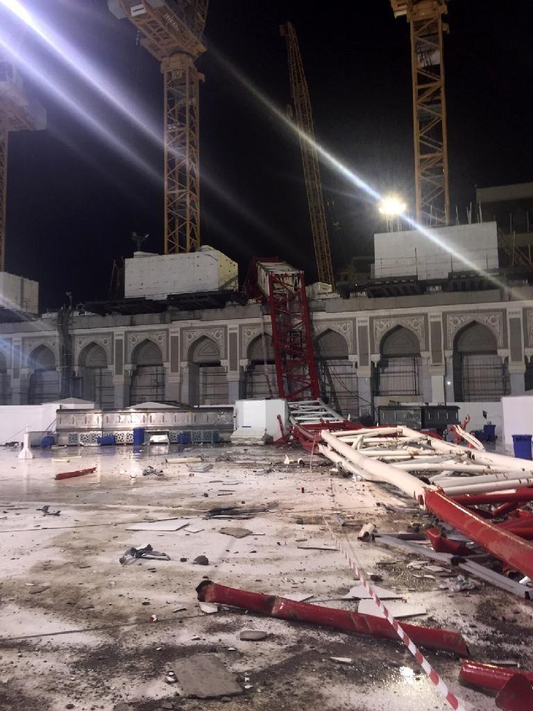 PHOTOS: Crane collapse kills at least 107 in Mecca Grand Mosque