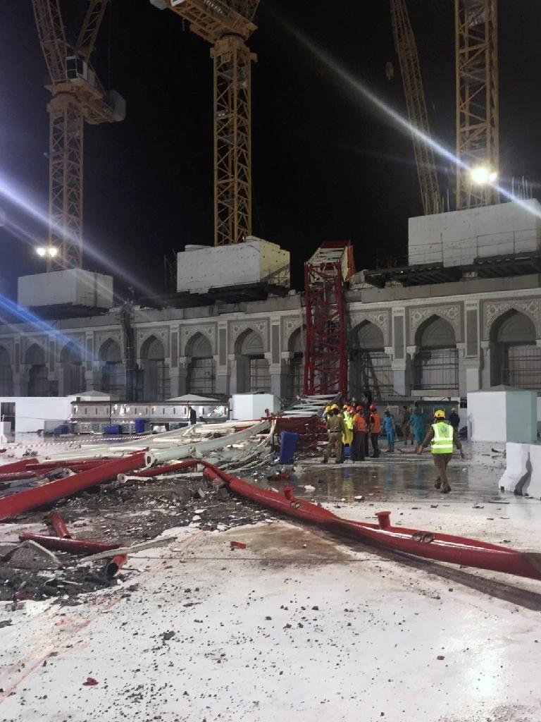 PHOTOS: Crane collapse kills at least 107 in Mecca Grand Mosque