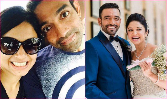 Cricketer Robin Uthappa Sheetal Wedding Reception Photos