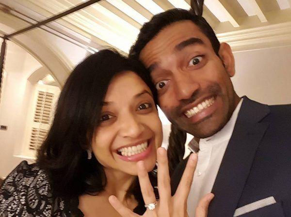 Cricketer Robin Uthappa Sheetal Wedding Reception Photos