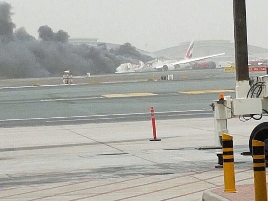 Emirates Flight Crashed During Landing Photos At Dubai