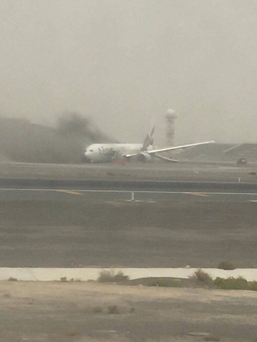 Emirates Flight Crashed During Landing Photos At Dubai