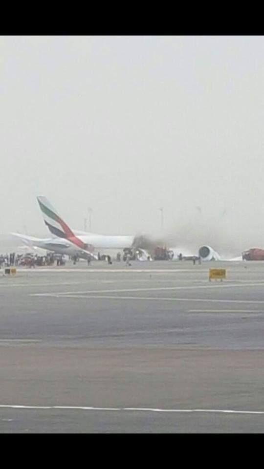 Emirates Flight Crashed During Landing Photos At Dubai