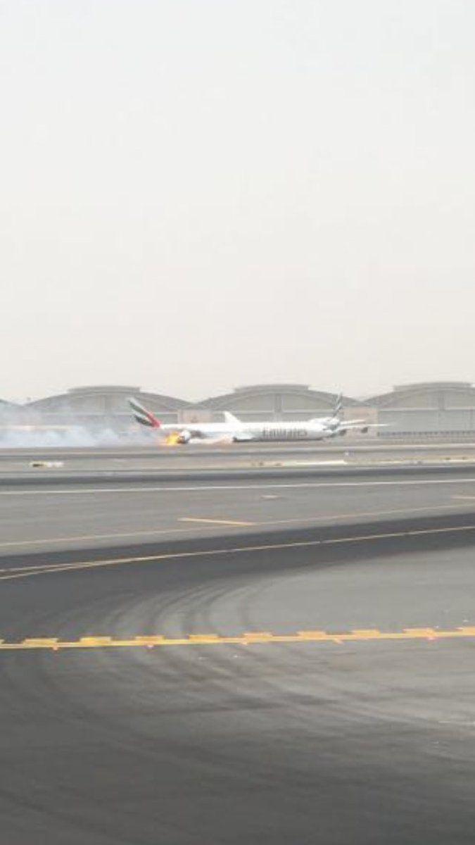 Emirates Flight Crashed During Landing Photos At Dubai