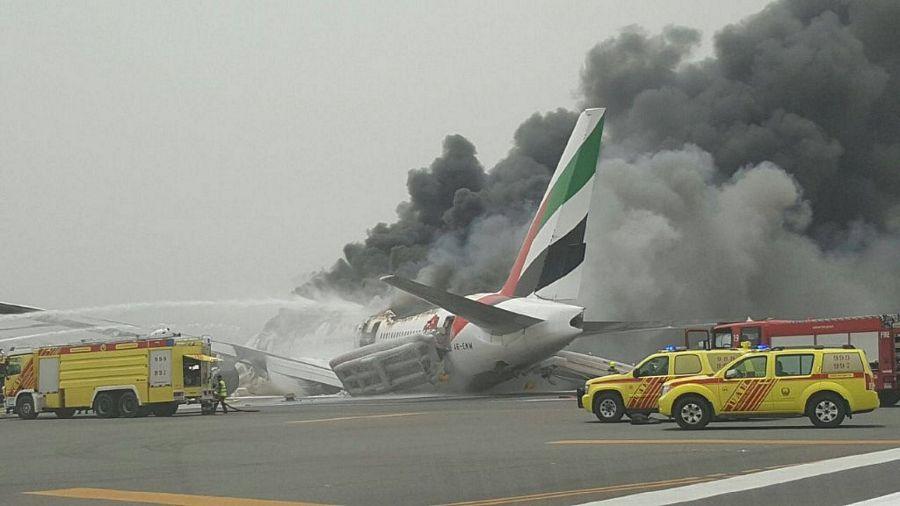 Emirates Flight Crashed During Landing Photos At Dubai