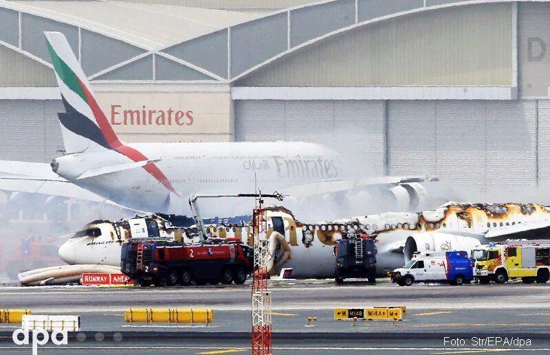 Emirates Flight Crashed During Landing Photos At Dubai