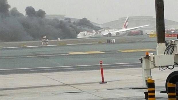 Emirates Flight Crashed During Landing Photos At Dubai