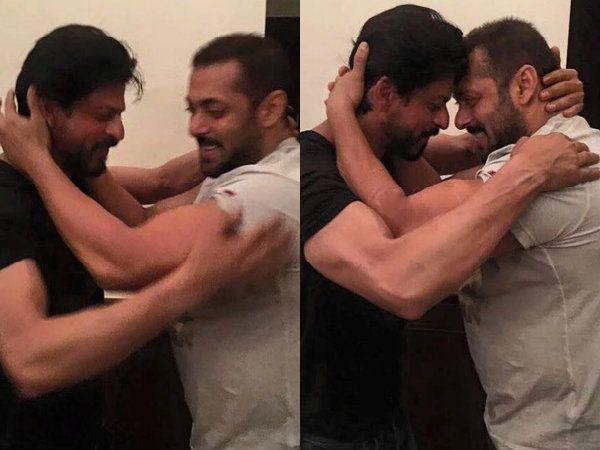 EXCLUSIVE PHOTOS - Salman Khan HUGS Shahrukh