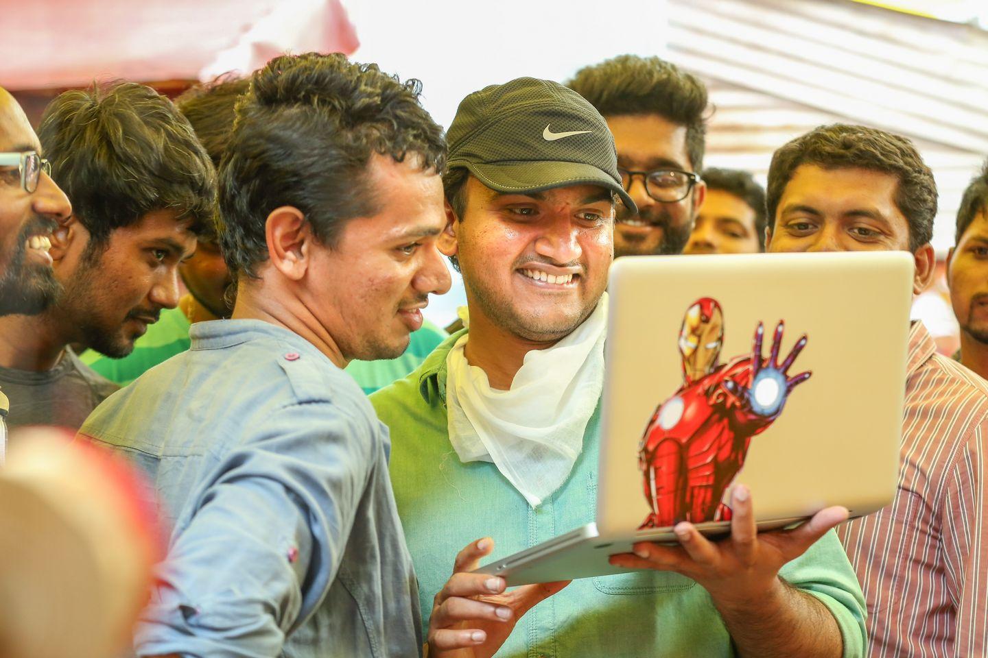  Express Raja Working Stills