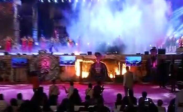 Fire At Make In India Week Event Photos