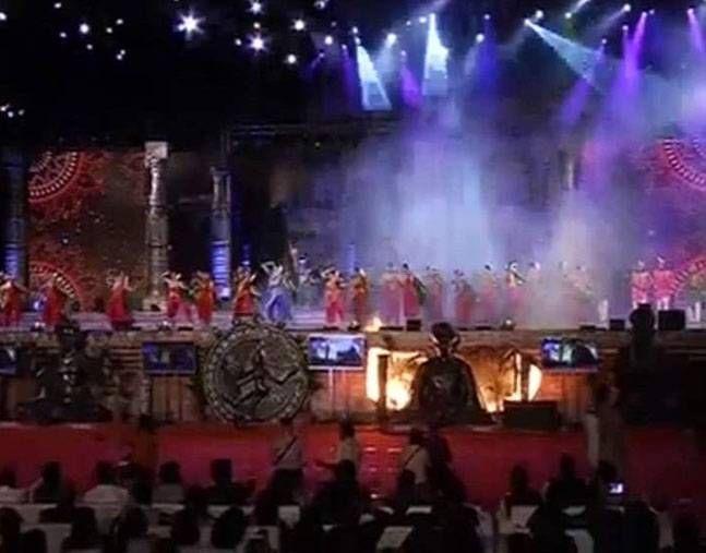 Fire At Make In India Week Event Photos