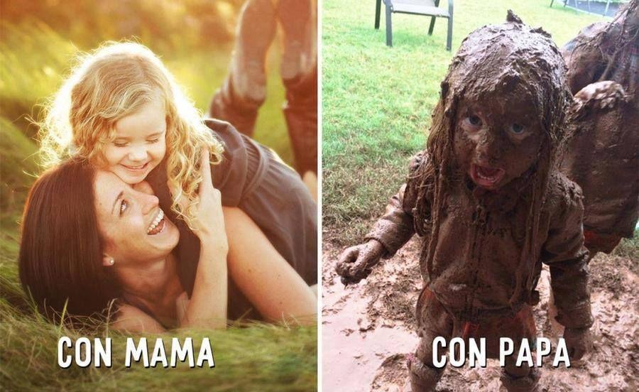 Funny images Kids with Mama Vs Papa 