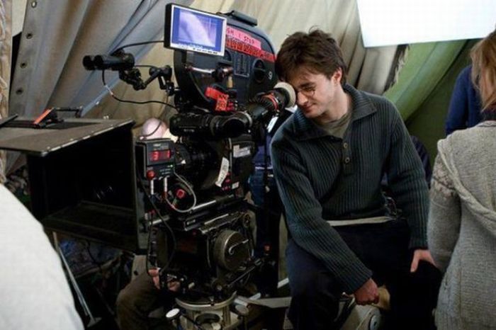 Harry Potter movies behind the seen photos